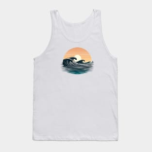 Sunset Wave Riding Tank Top